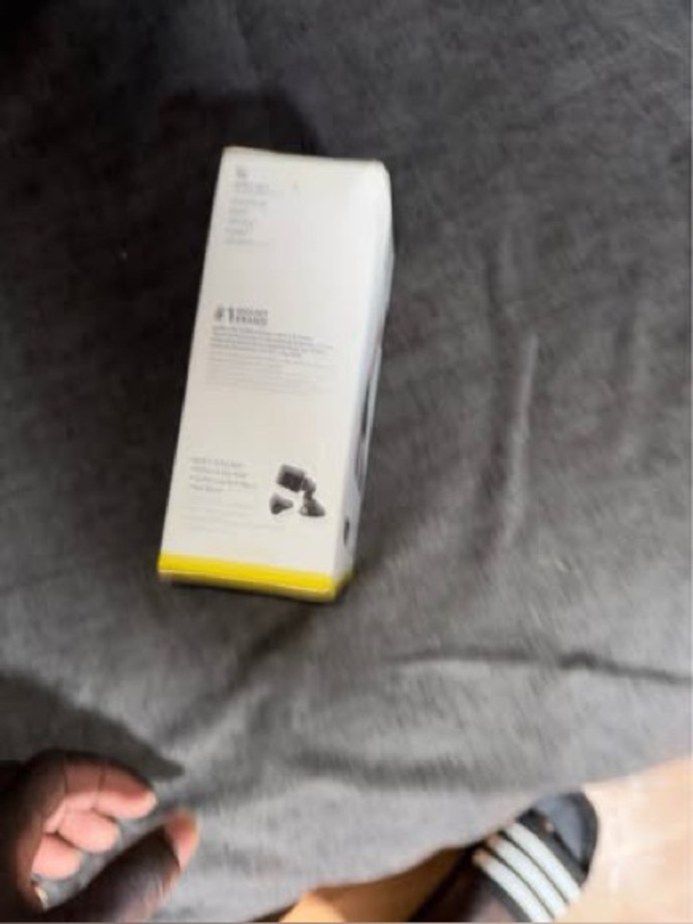 Everyday Bath & Body Tool in White with Yellow Accent